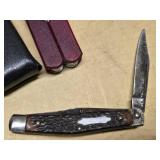 Lot of Pocket Knives including Barlow and Sabre Vintage Knives