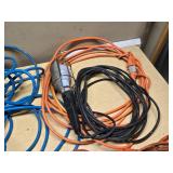 Extension cords, work light, and trouble light