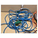 Extension cords, work light, and trouble light
