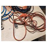 Extension cords, work light, and trouble light