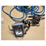 Extension cords, work light, and trouble light