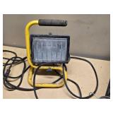 Portable Work Light, Extension Cords, and Storage Crate