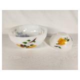 Fire-King Oven Ware Bowls with Fruit Design