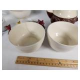 Vintage Coors Beer Glass, Oxford Stoneware Teapot, and Assorted Ceramic Items