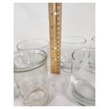 Assorted Glassware Set including Various Sizes and Styles