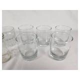 Assorted Glassware Set including Various Sizes and Styles