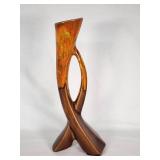 Mid-Century Modern Ceramic Vase with Abstract Design