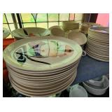 Set of Genuine Handpainted Dinnerware - Underglazed, Detergent Proof