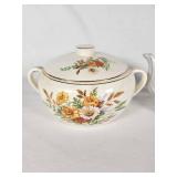 Edwin M. Knowles China with Floral Design and Norleans Japan Teapot