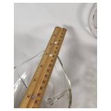 Lot of Clear Glass Serving Dishes and Divided Bowls, Various Designs