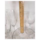 Glassware Lot including Disney Themed Glasses and Wine Glasses