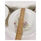 Lot of Edwin M. Knowles China Dinnerware with Floral Pattern