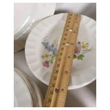 Lot of Edwin M. Knowles China Dinnerware with Floral Pattern