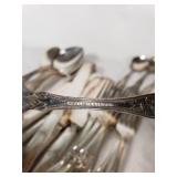 Vintage Silverware Lot including Fairfield Silver Plate, W Rogers & Son, and Rogers Nickel Silver
