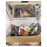 Vintage Handkerchief Lot with Decorative Box