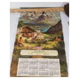 International Harvester 1940 Calendar Featuring Scenic Art Leo Rick McCormick-Deering Hector Minnesota