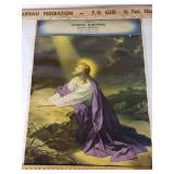 Albert Johnson General Hardware Lake Lillian Advertisement Religious Poster