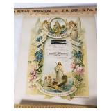 Trauschein (Marriage Certificate) by Lutheran Book Concern - 1914