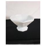 Indiana Glass White Milk Glass Pedestal Bowl