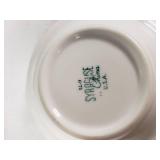 Mixed Dishware including Imperial China Seville Teacups, Syracuse China Bowls, Fire King Mug and More