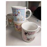 Mixed Dishware including Imperial China Seville Teacups, Syracuse China Bowls, Fire King Mug and More