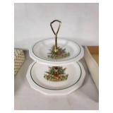 Avon Christmas Home Entertainment Set Tier Tray