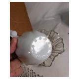 Vintage Glassware and White Teacups
