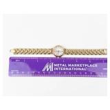 Timex Gold-Tone Ladies Watch With Indiglo - running new battery