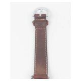 Timex Quartz Watch - New Battery, Running, Leather Strap
