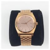 Nixon Quartz Watch With Gold Tone Bracelet - New Battery - Running