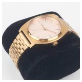 Nixon Quartz Watch With Gold Tone Bracelet - New Battery - Running