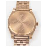 Nixon Quartz Watch With Gold Tone Bracelet - New Battery - Running