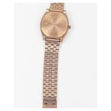 Nixon Quartz Watch With Gold Tone Bracelet - New Battery - Running