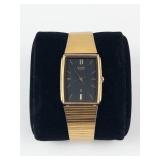 Citizen Quartz Gold Tone Dress Watch - running new battery