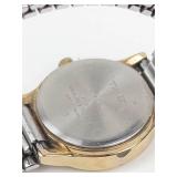 Timex Indiglo Quartz Gold Tone Bracelet Watch - New Battery, Running
