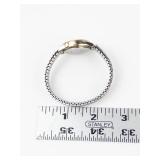 Timex Indiglo Quartz Gold Tone Bracelet Watch - New Battery, Running