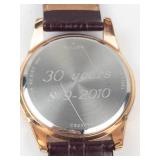 Caravelle by Bulova Quartz Watch - 30 Years 1980-2010 Commemorative - running new battery