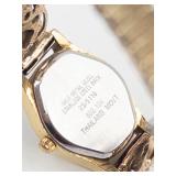 Vintage Diamond and Black hills 10k gold, Armitron Quartz Bracelet Watch - New Battery, Running