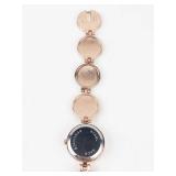 Soxy Quartz Bracelet Watch With Red Accents - New Battery - Running