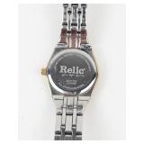 Relic Rhinestone Quartz Two-Tone Stainless Steel Watch - New Battery - Running