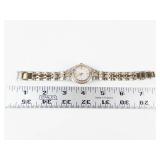 Relic Rhinestone Quartz Two-Tone Stainless Steel Watch - New Battery - Running