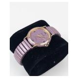Focus Quartz Watch Purple Stretch Band - New Battery - Running