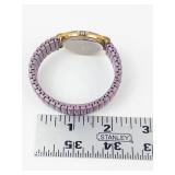 Focus Quartz Watch Purple Stretch Band - New Battery - Running