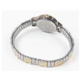 Carriage Quartz Two-Tone Wrist Watch - New Battery - Running