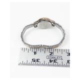 Carriage Quartz Two-Tone Wrist Watch - New Battery - Running