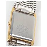 Seiko Galaxy Quartz Watch in Gold-Tone Bracelet - New Battery - Running
