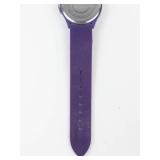 Geneva Purple Rhinestone Quartz Watch - Battery Running