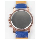 Geneva Quartz Analog Watch With Blue Strap