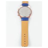 Geneva Quartz Analog Watch With Blue Strap