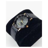 Movado Quartz Watch With Genuine Leather Strap - New Battery - Running